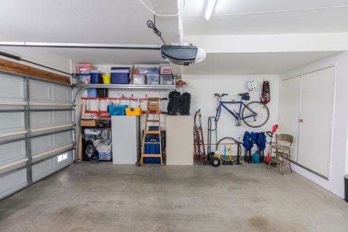 A tidy garage after a cleanout job by First Choice